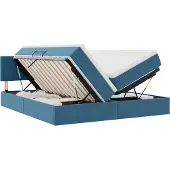 vidaXL Opbergbed met hoofdeinde 2 st Donkerblauw