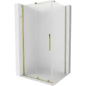 Mexen Velar schuifdouchecabine 110 x 90 , gesatineerd, goud - 871-110-090-31-50