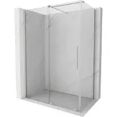 Mexen Velar schuifdouchecabine 160 x 100 , transparant, geborsteld nikkel - 871-160-100-01-97