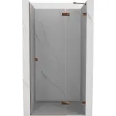Mexen Lunar douchedeur draaibaar rechts 85 , transparant, roze goud - 834-085-000-60-00-P