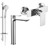 Mexen Alfa DQ40 doucheset, chroom - 745714DQ40-00
