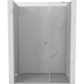 Mexen Lunar-B douchedeur linksdraaiend 140 , transparant, geborsteld nikkel - 832S-140-050-97-00-L