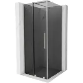 Mexen Velar schuifdouchecabine 110 x 110 , grafiet, geborsteld nikkel - 871-110-110-41-97