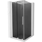 Mexen Velar douchecabine schuifdeur 120 x 120 , grafiet, wit - 871-120-120-41-20
