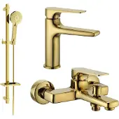 Mexen Lynx DQ40 badkamer set, goud - 745903DQ40-50