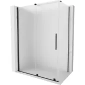 Mexen Velar 150 x 80 schuifdouchecabine, ijsvorming, zwart - 871-150-080-31-70