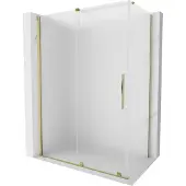 Mexen Velar schuifdouchecabine 140 x 80 , mat, goud - 871-140-080-31-50