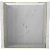 Mexen Exo dubbele schuifdouchedeur 170 , transparant, goud - 8152-170-000-50-00