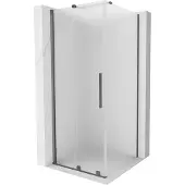 Mexen Velar schuifbare douchecabine 120 x 120 , matglas, kanonmetaal - 871-120-120-31-95