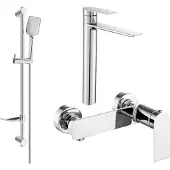 Mexen Zero DF62 doucheset, chroom - 71114DF62-00
