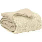 vidaXL Winter Duvet Crème 220 x 240 cm Microvezel en Teddy fleece