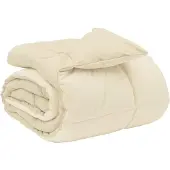 vidaXL Winter Duvet Gekwilt Crème 200 x 240 cm Microvezel
