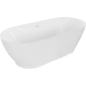 Mexen Roxy vrijstaande badkuip 180 x 85 , wit, witte overloop - 51201808500-20