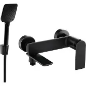 Mexen Zero R62 badkraan met doucheset, zwart - 7113R62-70