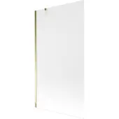Mexen Next badwand scherm 1-delig 100 x 150 , matglas, goud - 895-100-000-00-30-50