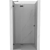 Mexen Lunar douchedeur opklapbaar links 85 , transparant, gun metal - 834-085-000-95-00-L