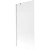 Mexen Next badscherm 1-delig 90 x 150 , matglas, chroom - 895-090-000-00-30-01