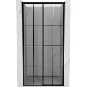 Mexen Rox schuifdeur douche links 110 , zwart raster, zwart - 8C2-110-000-70-77-L