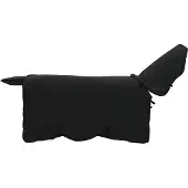 vidaXL Paardendeken Zwart 75 cm Polyester