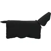 vidaXL Paardendeken Zwart 145 cm Polyester