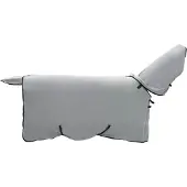 vidaXL Paardendeken Volledig Lichtgrijs en Roze 85 cm Polyester