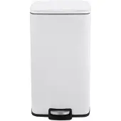 Salt & pepper Pedaalemmer 30L -34x32x61cm wit Dust