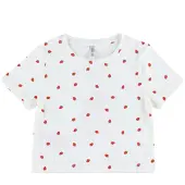 Kids Only GIRLS Shirt 'KOGBella' rood / wit