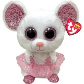 TY - Knuffel - Beanie Buddy - Nina Mouse - 24cm