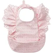 Elodie details Slabbetjes - Borduurwerk Engels Roze - - OneSize - Slabbetjes