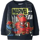 Name it Sweatshirt 'NMMDion Spider' navy / geel / rood / wit