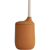 Liewood Beker m. Rietje - Silicone - Ellis - Mustard/Sandy Mix - - OneSize - Bekers