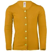 Engel - Kinder Cardigan - Wollen vest 128, geel