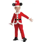 Disguise Mickey Christmas Classic Toddler Costume Rood 5-6 Years Kinderen