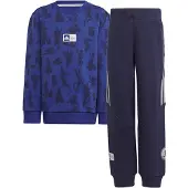 Adidas Blouse/Broek - LK DY 100 - Blauw/Navy/Zilver - - 3 jaar (98) - Shirts