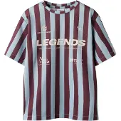 Name it Shirt 'NKMFidur' ecru / duifblauw / wijnrood