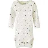 Lil´ Atelier Rompertje/body 'NBFGago' karmijnrood / offwhite