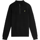 Lyle & Scott Bluse m. Reißverschluss - Strick - Jet Black - - 15-16 Jahre (170-176) - Blusen