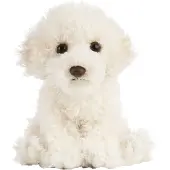 Living Nature Knuffel - 15x11 cm - Labradoodle - Wit - - OneSize - Knuffels