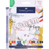 Faber-Castell sketchmarker - Goldfaber - set 12 kleuren - alcoholmarker - FC-164712