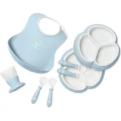 BabyBjörn Serviesset - 8 Onderdelen - Pastel Blauw - - OneSize - Serviesset