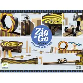 Djeco Knikkerbaan - 45 Onderdelen - Zig & Go - Hout - - OneSize - Knikkerbanen