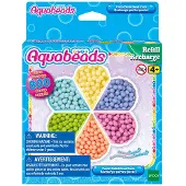 AquaBeads 31505 navulling pastelparelpakket - 800 parels in 6 pastel kleuren