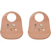 Liewood Lätzchen - Silikon - 2er-Pack - Tilda - Frucht Pale Tusc - - One Size - Lätzchen