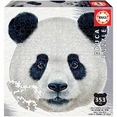 Educa Puzzlespiel - 353 Teile - Pandakopf - - One Size - Puzzlespiele