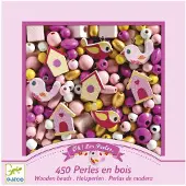 Adlibris Houten kralen - 450 st. - Vogels - - OneSize - Kralen
