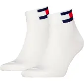 Tommy Hilfiger Sneakersokken met logoprint in een set van 2 paar