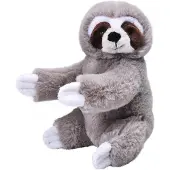 Wild republic Knuffel - Ecokins - 12x20 - Luiaard - - OneSize - Knuffels
