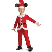 Disguise Mickey Christmas Classic Toddler Costume Rood 3-4 Years Kinderen