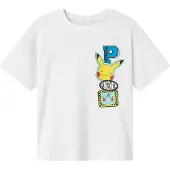 Name it Shirt 'NKMJeno Pokemon' blauw / geel / groen / wit