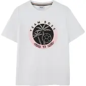 BOSS Katoenen T-shirt met creatief artwork Maat 126